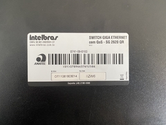 Switch 24 portas 10/100 + 2 Portas Gigabit - Intelbras - SG 2620QR na internet