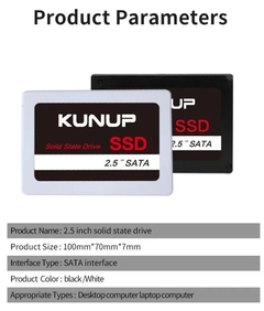 HD SSD 480GB KUNUP 2,5' SATA K168-480GB - GARANTIA 1 ANO - Soluções Informática