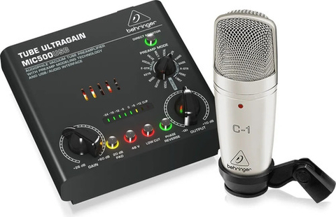 Kit Grabacion Behringer Voice Studio Mic500usb + C1
