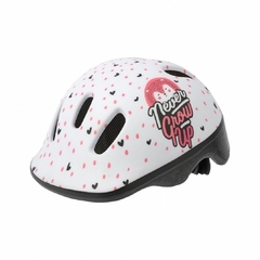 CASCO POLISPORT BEBE XXS BLANCO Y ROSA NEVER GROW UP