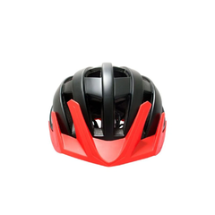 CASCO TOP MEGA 20 VENTILACIONES CON VISERA. NEGRO Y ROJO - Bicicletería Martín