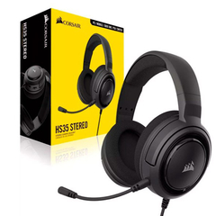 AURICULARES CORSAIR HS35 CARBON STEREO GAMING PC/PS4/XBOX C/MIC
