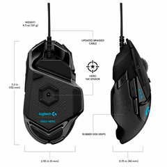 MOUSE LOGITECH GAMING G502 HERO HIGH PERFORMANCE