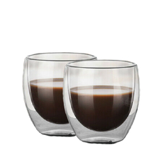 Kremer Barista Taza Doppio doble vidrio 250cc Pack x2 - comprar online