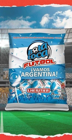 Chupetines Bola Loca Futbol Argentina Lherithier x 24 unid. - comprar online