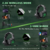 Auriculares Gamer Inalámbricos 2,4 G ONIKUMA K10 sonido estéreo 3D con micrófono de 360 grados luz RGB para PC Gamer PS4 en internet