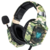 Auriculares Gamer Onikuma K8 estilo militar Café con Verde