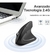 Imagen de Mouse Inalámbrico Ergonómico Recargable Con 6 Botones 3 configuraciones de DPI color negro