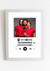 Quadros - Os Caxambus Spotify - 30x42 - Caixa Alta C/ Vidro