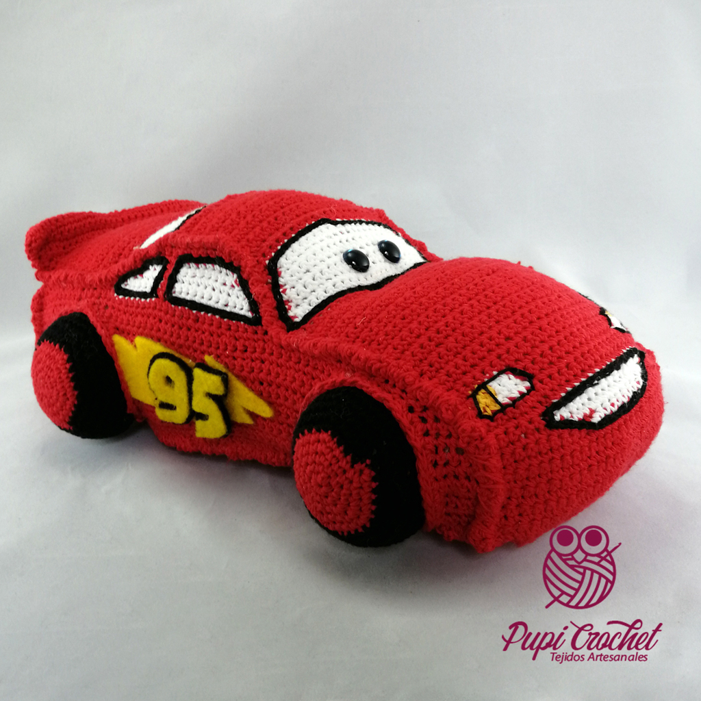 Rayo McQueen (Cars) - Comprar en Pupi Crochet