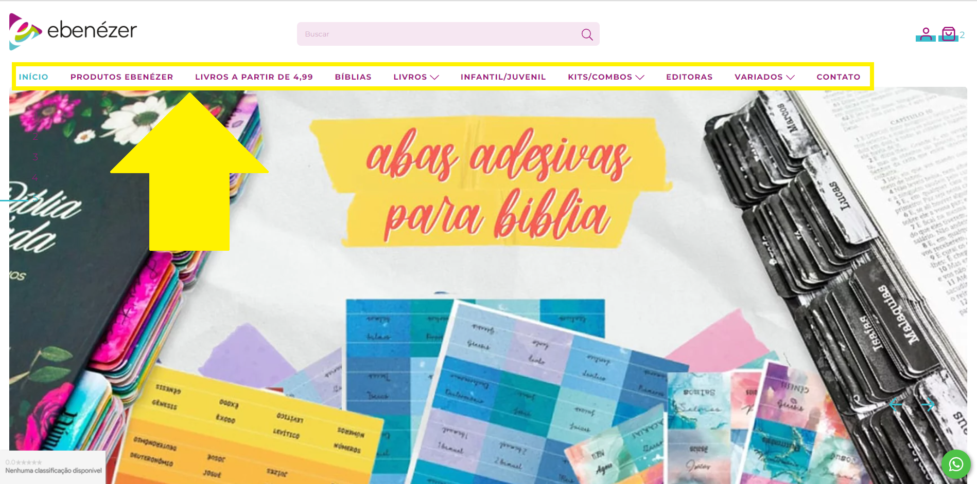 como-comprar-no-site-da-distribuidora-ebenezer-barra-de-navecacao-do-site