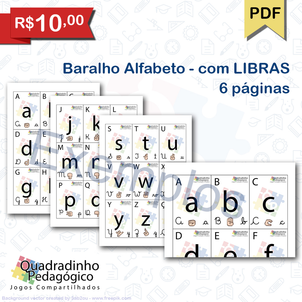 Jogo BARALHO DA TABUADA PDF