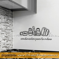 Condimentos para la Rutina