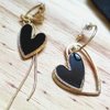 Aretes Black Heart