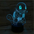 Imagem do Luminária Pokemon RGB 3D Led