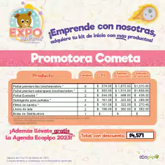 kit de inicio promotora cometa
