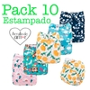 Pack 10 Pañales Estampados