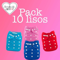 Pack 10 Pañales Lisos