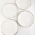 Plato Playo Blanco c/oro Linea Luna