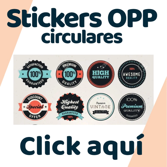 Si Imprimo! Stickers circulares OPP