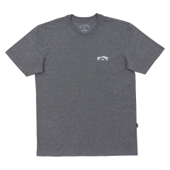 Camiseta M/C Small Arch Billabong Cinza Médio Mescla