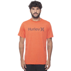 Camiseta Silk O&O Solid Hurley Mescla Vermelho