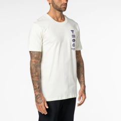 Camiseta M/C Collision Billabong Off White - ALTAS ONDAS SURF E STREET