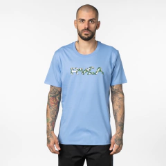 Camiseta M/C Big Floral Azul RVCA