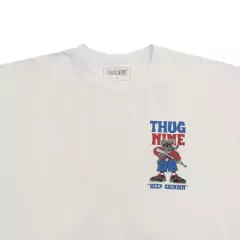 Camiseta Keep Grindin Thug Nine Branco na internet