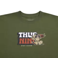 Camiseta Stay Clean Thug Nine Verde na internet