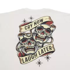 Camiseta Mascarillas Thug Nine Branco - comprar online