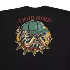 Camiseta Bulldog Thug Nine Preto - ALTAS ONDAS SURF E STREET