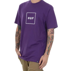Camiseta Essentials Og Logo Huf Tee Roxa - comprar online