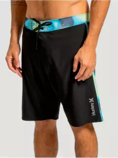 Boardshort Hurley Liquic Strip nac. - preto