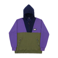 Halfzip Hoodie Purple/Navy HIGH