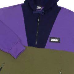 Halfzip Hoodie Purple/Navy HIGH - loja online