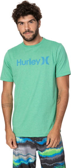 Camiseta Silk O&OOutline Mescla Menta Hurley
