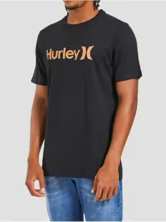 Camiseta Silk O E O Solid Hurley Preto - comprar online