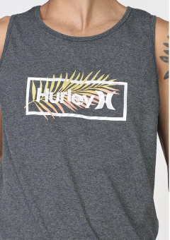 Regata Hurley Silk Box Mescla Preto