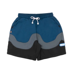 Layered Shorts Oil Blue HIGH