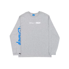 Camiseta Longsleeve Disney x High Heather Grey - loja online