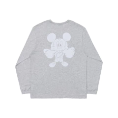 Camiseta Longsleeve Disney x High Heather Grey