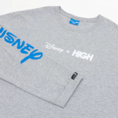 Camiseta Longsleeve Disney x High Heather Grey na internet