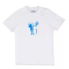 Camiseta M/₢ Flower Friend Rvca - Off White