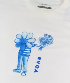 Camiseta M/₢ Flower Friend Rvca - Off White - comprar online