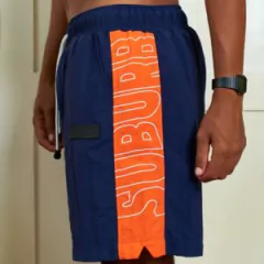 Short Waves Big Logo Suburb - Azul Marinho