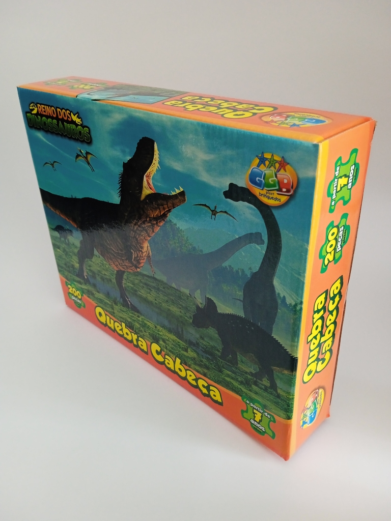 Jogo Quebra Cabeca 200 Peças Reino Dos Dinossauros Puzzle