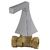 LLAVE DE PASO HIERRO CON CAMPANA H-H FV URBANO LEVER 0480/H3L