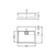 LAVATORIO RECTANGULAR QUBIQ 1 AGUJERO FERRUM LWR1F-B - comprar online