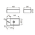 LAVATORIO RECTANGULAR TORI TOILETTE GRANDE 1 AGUJERO FERRUM LK302-B - comprar online